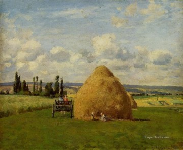  paja Lienzo - el pajar pontoise 1873 Camille Pissarro